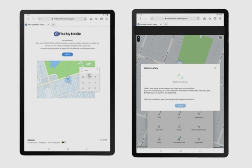 You Can Unlock Your Samsung Galaxy A02s by Using Samsung’s Find My Phone